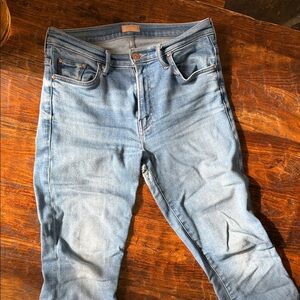MOTHER Light Blue Straight Leg Jeans